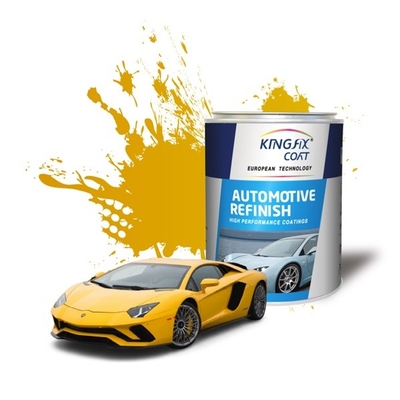 Yüksek Performanslı Otomotiv Astarı 1K Şeffaf Demir Sarı Araba Boyası