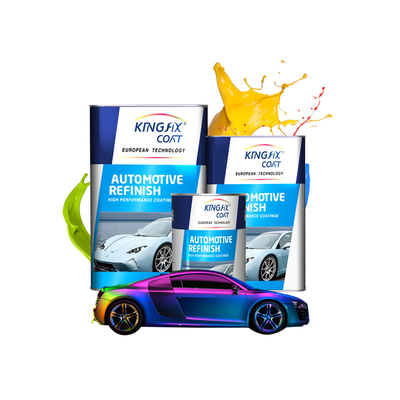 Parlak Sarı Otomotiv Baz Kat Boyası Hızlı Kuruma Süresi