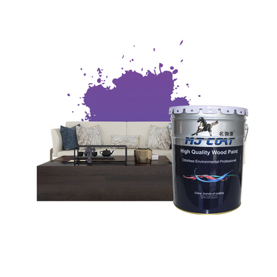 Yumuşak Mat Finish Su geçirmez PU Ahşap Boya Kolay Uygulama 10-15 Sq.ft / litre