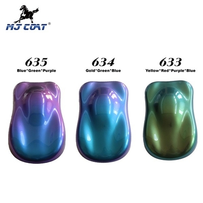 Korozyon Önleyici Parlak Colorshift Araba Boyası Akrilik Otomotiv Renk Kaydırma Pigmenti