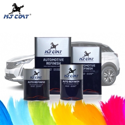 Kolay Püskürtme Özel Otomotiv Boyası 2K Limon Sarısı Kırmızı Araba Boyası