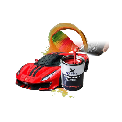 4-6 Saat yeniden kaplama süresi Parlak Otomotiv üst tabakası boya 400-500 Sq. Ft. Kapsama 50 G/L VOC içeriğinden daha az