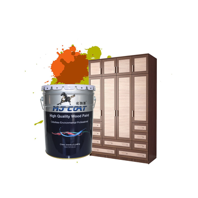 Kurutma Satin NC Ahşap Finish Düşük VOC 2-4 Saat İçinde Yeniden Kaplama 1 Gallon