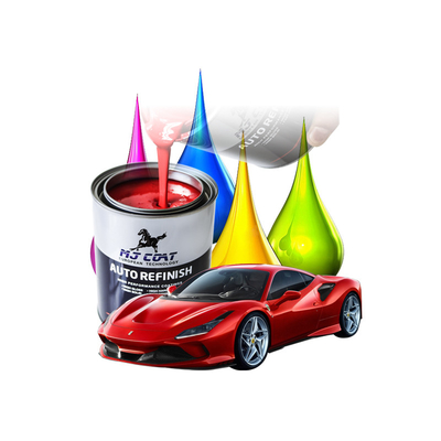 Düşük VOC Mat Finish Akrilik Otomatik Primer Yarım Parlak Parlaklık 2 Saat Yeniden Dökme Zamanı 1-2 kat