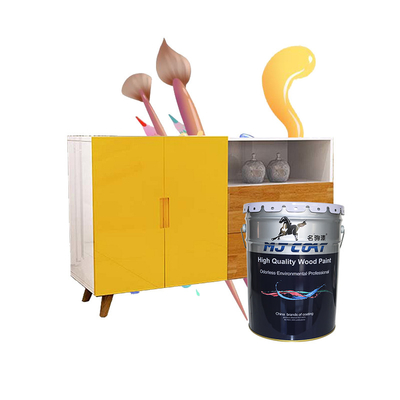 Düşük VOC PU Ahşap Boya Yumuşak Mat Finish Kaplar 10-15 Sq.ft / litre